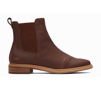 Toms Charlie Leather Womens Boots | Slip On Shoes | Chestnut | UK Size 5