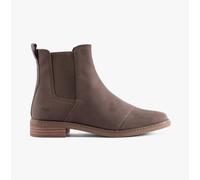 Toms Charlie Womens Leather Pull-On Comfort Casual Green Chelsea Boots