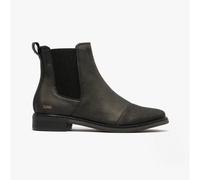TOMS Women's Charlie Chelsea Boot, Black Leather, 6 UK