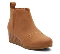 TOMS Clare Boot, Tan PU Nubuck Faux Leather, 1 UK