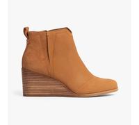 Toms Clare Womens Leather Pull-On Comfort Casual Chisel Toe Tan Ankle Boots