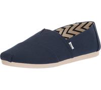 Toms Classic Navy White Recycled Cotton Mens Espadrilles Slipons Shoes
