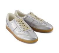 TOMS Women's Trainer Collins Leather Silver Size 6