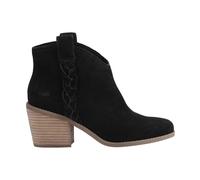 TOMS Women's Constance Ankle Boot, Black Suede/Braid, 8 UK