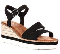 Toms Darya Synthetic Women's Black Sandals UK 5
