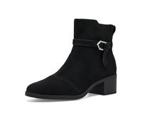 TOMS Delilah Buckle Leather Women's Dark Burgundy Heeled Ankle Boots