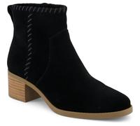 TOMS Women's Ankle Boots Delilah Heeled Suede Black UK 5