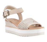 TOMS Women's Diana Sandal, Champagne Metallic Basket Weave/Suede, 8 UK
