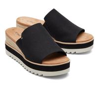TOMS Diana Mule Black 100% Polyester Female Mule Ladies Summer