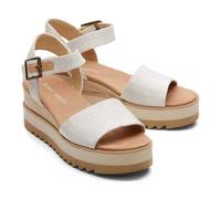 TOMS Women's Diana Wedge Sandal, Natural Yarn Dye, 3.5 UK