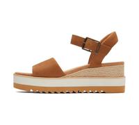 TOMS Diana Leather Women's Tan Wedges - UK 8 / EU 42 / US 10