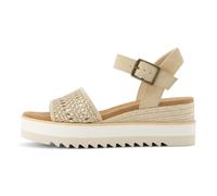 TOMS Women's Diana Sandal, Champagne Metallic Basket Weave/Suede, 9 UK