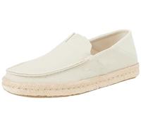 TOMS Men's Alonso Loafer Rope Flat, Fog Heritage Canvas/Suede, 8.5 UK