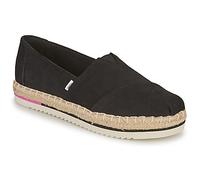 TOMS Women's Alpargata Platform Rope, Black Heavy Twill, 5 UK