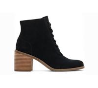Toms Evelyn Leather Womens | Slip On Shoes | Black | UK Size 8