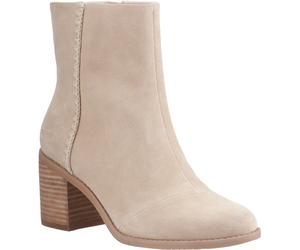 Toms Evelyn Leather Womens Natural Boots - Size UK 4