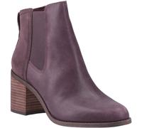 Toms Evelyn Leather Women's Plum Boots UK 4
