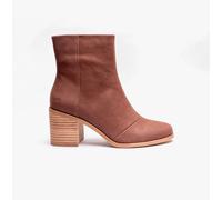 TOMS Women's Evelyn Mid Calf Boot, Chestnut Leather, 8 UK