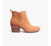 Toms Everly Women's Heeled Boots Tan Leather Size UK 4-10