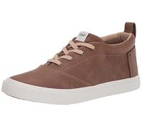 TOMS Fenix Mid Lace-Up Sneaker, Toffee Microsuede, 12.5 UK Child