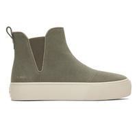 Toms Fenix Platform Womens Boots - Grey Leather - Size UK 6