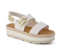 (, ) TOMS Giana Textile Women's White Beachside Sandals