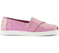 TOMS Girls Alpargata Classic Slip-On Espadrille, Pink, 5 UK