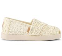 TOMS Girls Alpargata Classic Slip-On Espadrille, Natural Moroccan Crochet, 5 UK Child