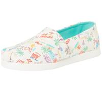 TOMS Girls Alpargata Classic Slip-On Espadrille, White, 3 UK