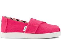 TOMS Girls Alpargata Classic Slip-On Espadrille, Fuchsia Heritage Canvas, 7 UK Child