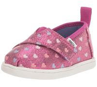 TOMS Girl's Alpargata Loafer, Dark Fuchia Glimmer Hearts, 6 Child UK