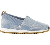 TOMS Girls Alpargata Resident Sneaker, Pastel Blue Novelty Denim, 4 UK