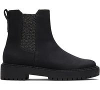 TOMS Girls Bennet Chelsea Boot, Black Nubuck Pu, 1 UK