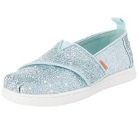 TOMS Girl's Classic Alpargata Loafer Flat, Light Mint Cosmic Glitter, 3 UK Child