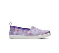 TOMS Girl's Classic Alpargata Loafer Flat, Wild Orchid Star Burst Twill, 6 UK Child
