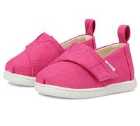 TOMS Girl's Classic Alpargata Loafer Flat, Fuchsia Heritage Canvas, 13 UK Child