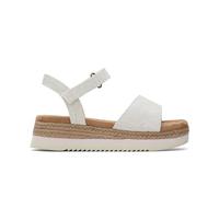 TOMS Girls Diana Wedge Sandal, Natural Yarn Dye, 4 UK