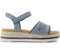 TOMS Girls Diana Wedge Sandal, Navy, 1 UK
