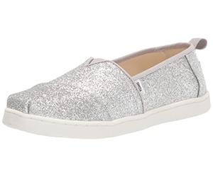 TOMS Girl's Glitter AlpargataLoafer Flat