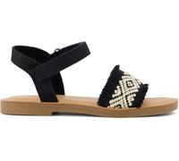 TOMS Girls Remi Wedge Sandal, Black, 3 UK