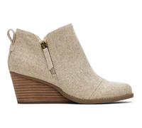 Toms Goldie Textile Women's Natural Heeled Ankle Boots UK 6