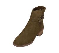 TOMS Hailey Buckle 10022560 Women's Ankle Boots Military Olive, Military Olive, 5 UK
