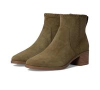 TOMS Hailey Buckle Leather Women's Oak Brown Heeled Ankle Boots | Casual Boots