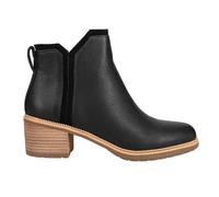 TOMS Women's Hailey Fashion Boot, Black Leather, 8 UK