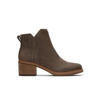 TOMS Hailey Water Resistant Leather Boot, Brown, Size 6, Women Brown