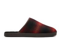 Toms Harbor Mule Mens Casual Comfort Lounge Slip-On Fur Slippers Red