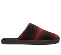 Toms Harbor Mule Men's Slippers Men's | Slip On Shoes | Red Abstract Plaid | UK Size 8