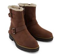 TOMS Ionie Moto Waxy Suede Women's Dark Brown Boots - UK 3