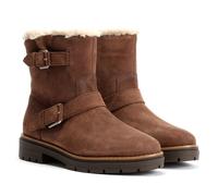 Toms Ionie Moto Waxy Suede Women's Dark Brown Boots UK 6