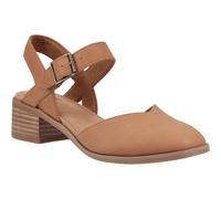 Toms Jaclyn Leather Women's Brown Sugar Round Slingback Heels UK 7